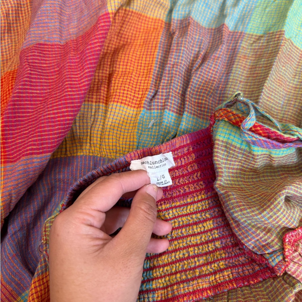 Beachlunchlounge Multicolor Patchwork Maxi Dress - image 7